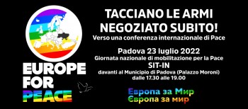 23 luglio giornata nazionale di mobilitazione per la Pace in tutte le città italiane